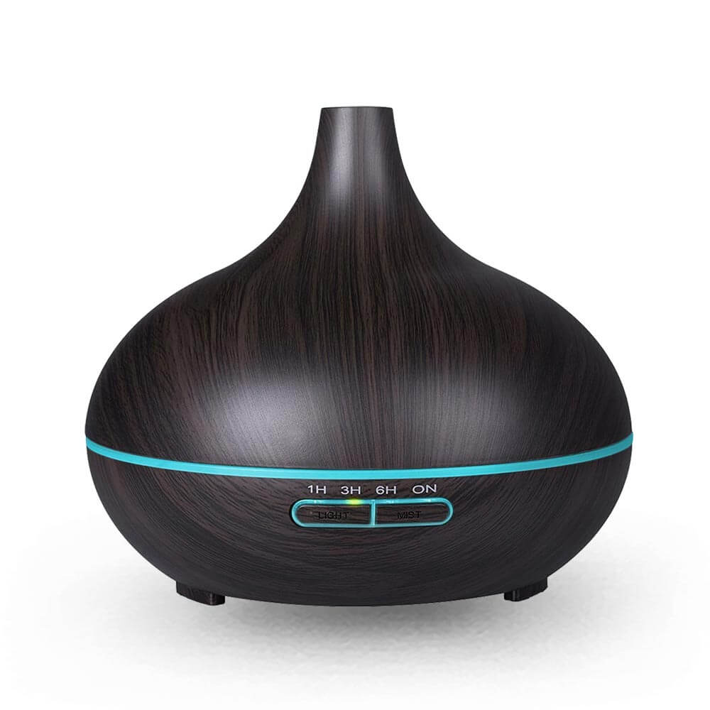 400ml Essential Oil Vaporizer | In Light or Dark Wood Grain-Techville Store