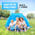 Pop Up Beach Tent Extendable Floor with 3 Windows Plus Carrying Bag - Techville Store