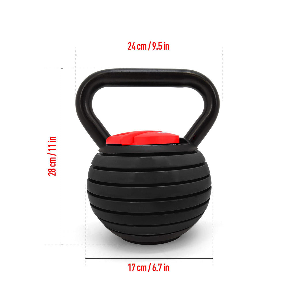 TechShark™ Quickly Adjustable Weights Kettlebell 40lbs - Techville Store